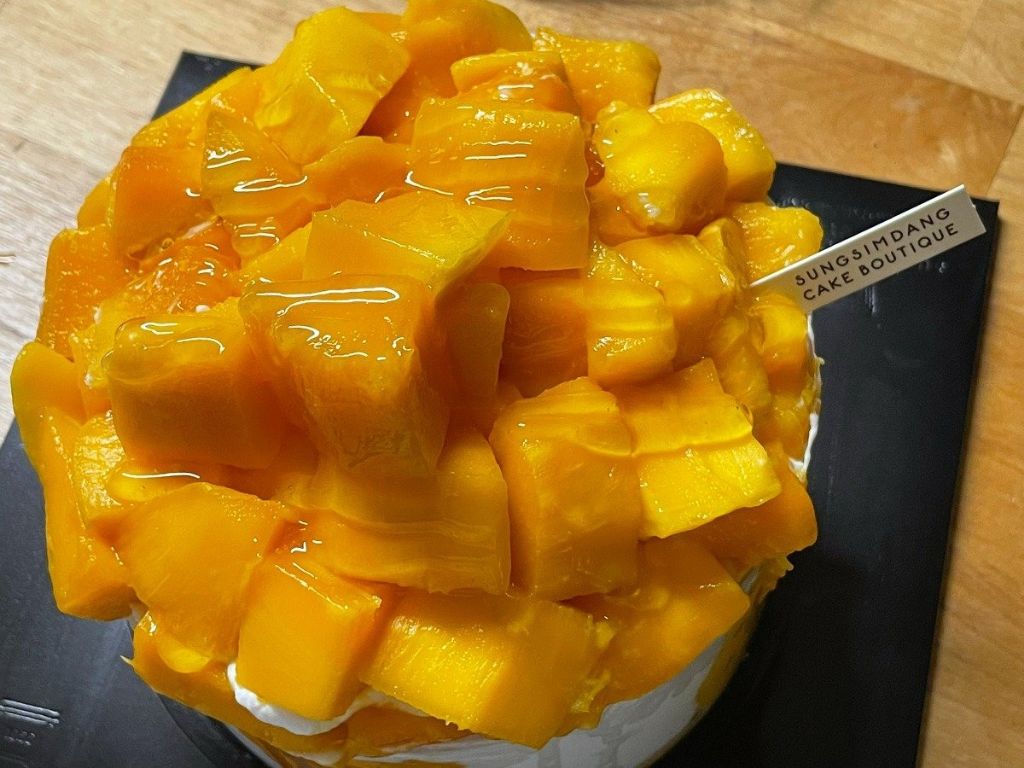 성심당 6월한정 망고 케이크