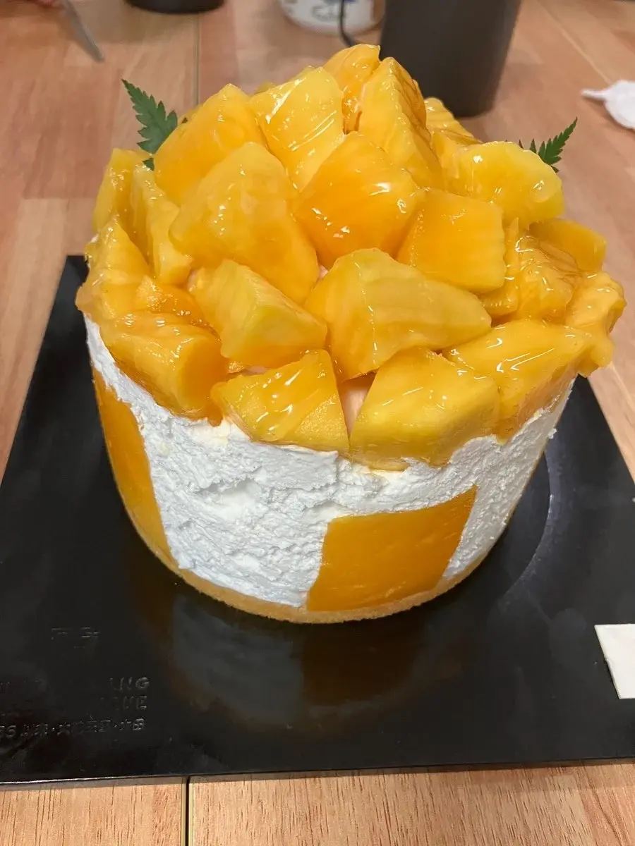 성심당 6월한정 망고 케이크