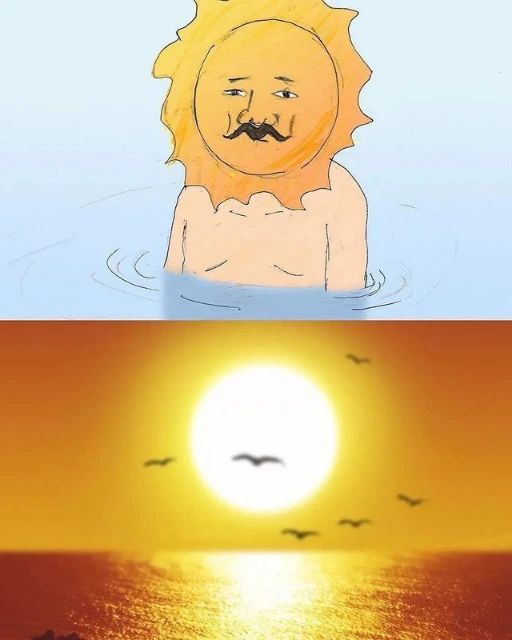 달과 태양을 의인화해서 그린 그림.jpg