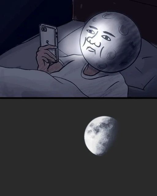 달과 태양을 의인화해서 그린 그림.jpg