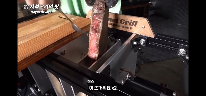 이과생은 얘기 듣자마자 된다고 장담하는 자석으로 고기 굽기