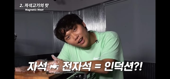이과생은 얘기 듣자마자 된다고 장담하는 자석으로 고기 굽기