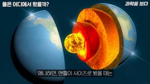 지구에 가장 많은 물이 있는 곳은 바다가 아니라 맨틀이다