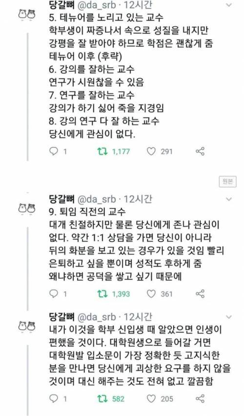교수 고르는 꿀팁