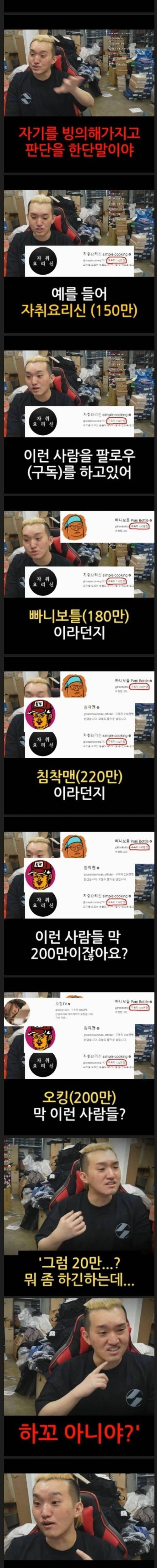 20만 유튜버가 받는 광고 단가