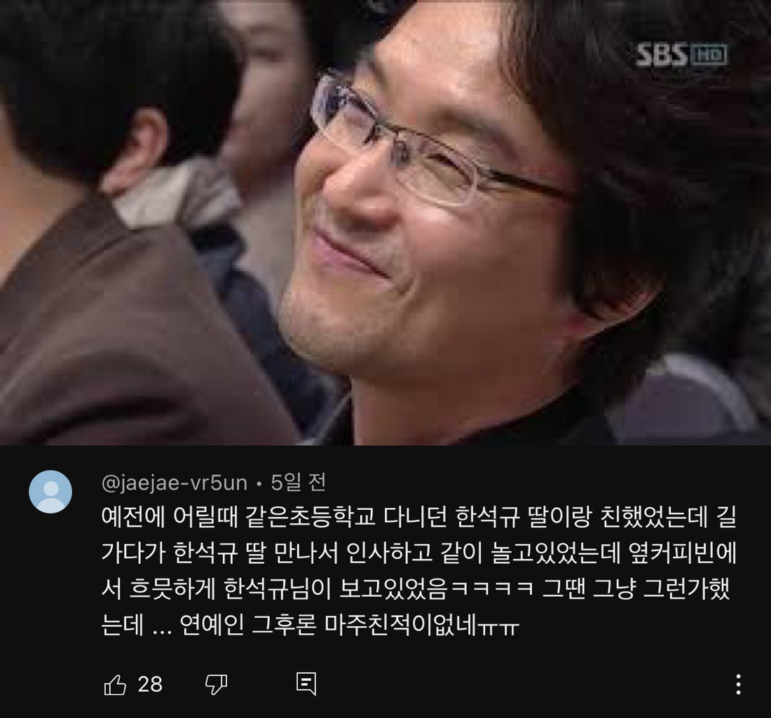 실제로 연예인 본 댓글 모음