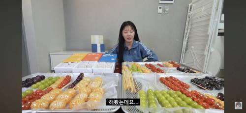 탕후루 100개 먹방 도전한 유튜버