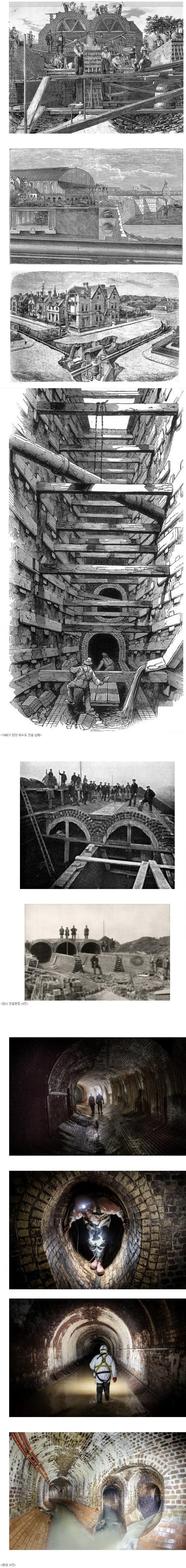 18세기 런던 하수도.