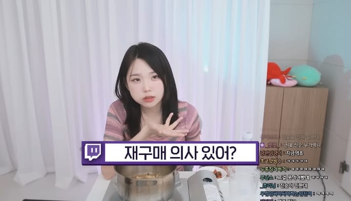 광고의무없이 협찬받은 스트리머의 안성탕면 신제품 리뷰