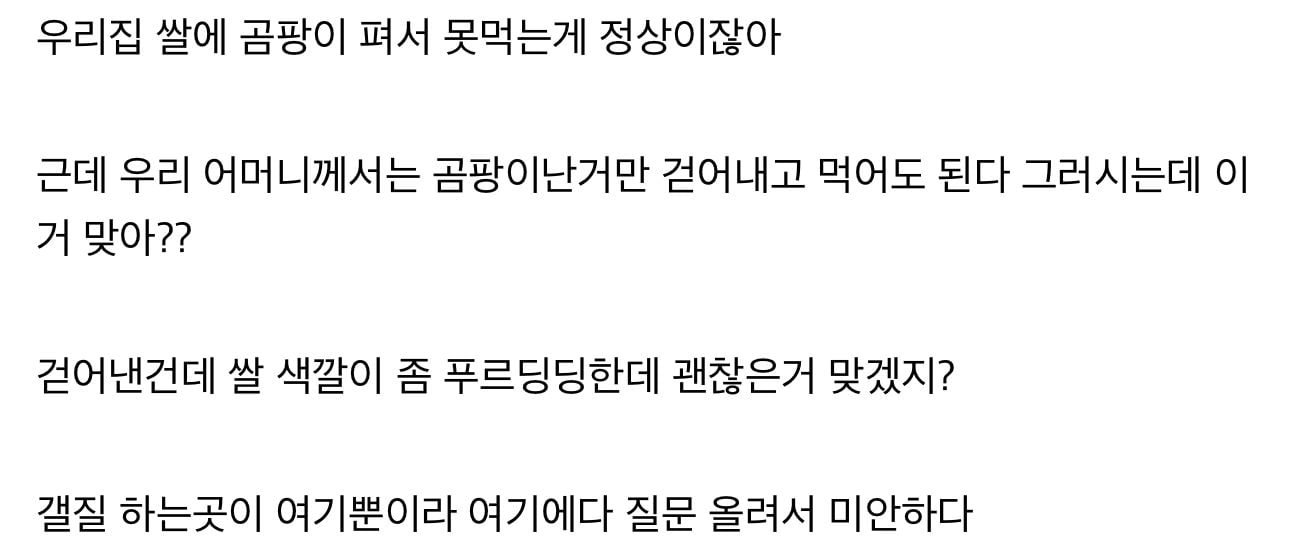 안타까운 흙수저의 질문