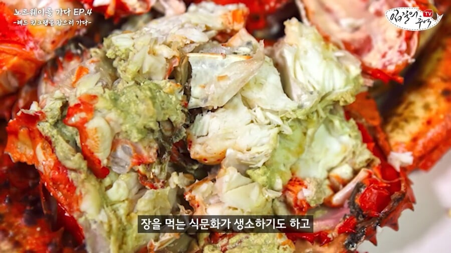 킹크렙 몸통 안먹고 다 버리는 맛알못 노르웨이