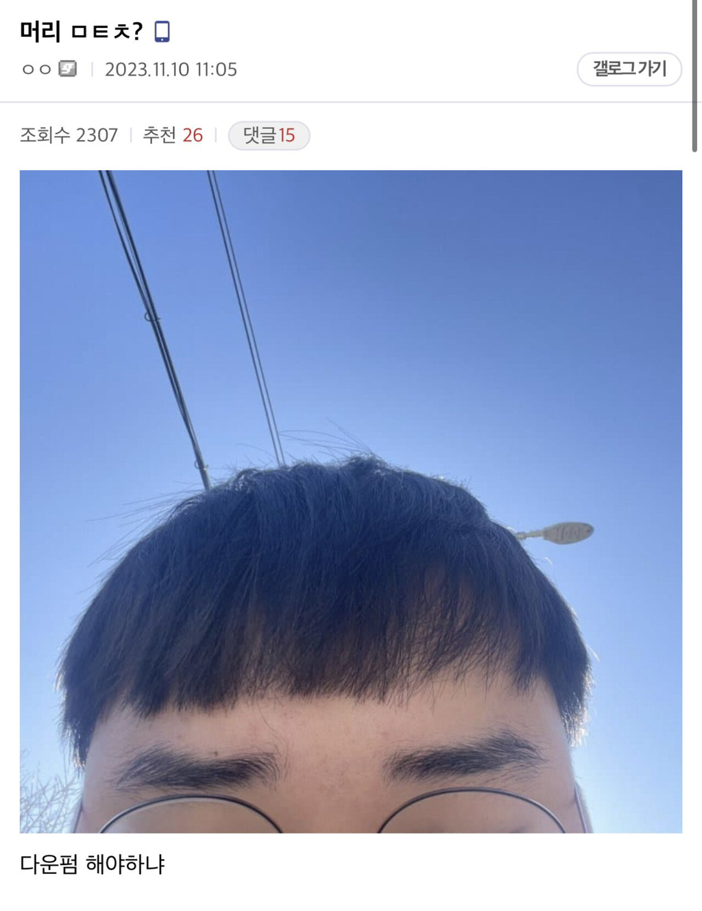 싱글벙글 여전히 웃긴 디씨 헤어갤러리.jpg