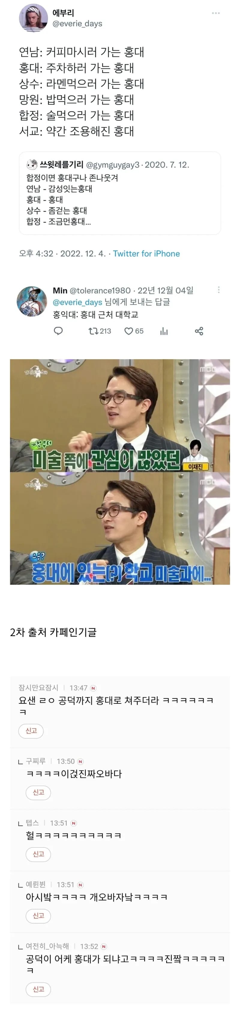 점점 더 넓어지는 홍대