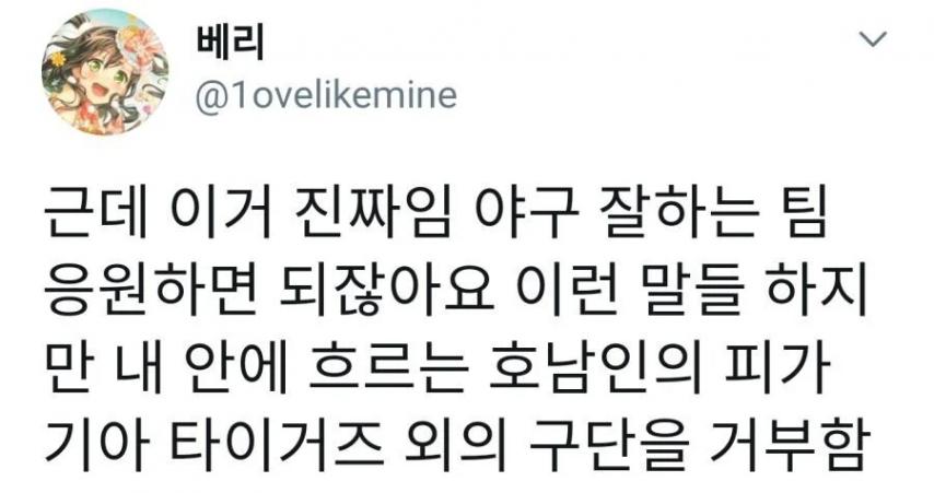 근데 응원하는 야구팀은 어떻게 정해지는거임?