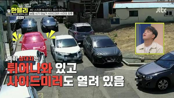 한블리) 얼마전 사이드 미러 스치기로 과잉청구한 차량 결과