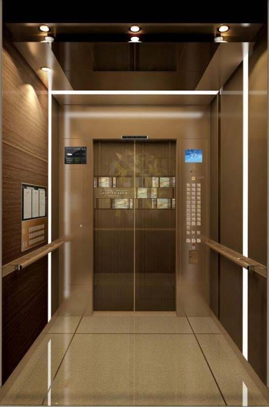 한국 장인이 만든 나전칠기 엘리베이터
