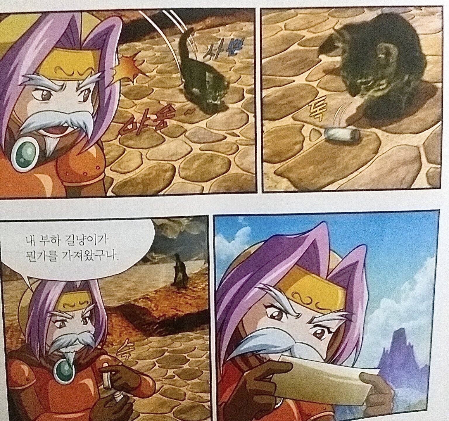 고양이 그리는건 자신이 없었던 작가
