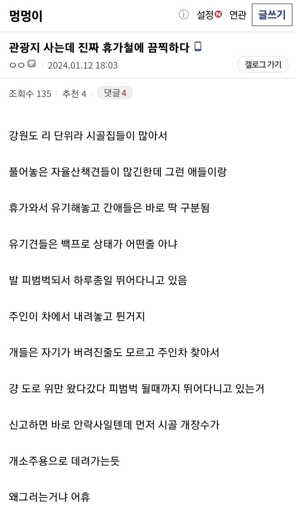 관광지 근처사는 디시인이 휴가철만 되면 보는 끔찍한 광경 ...