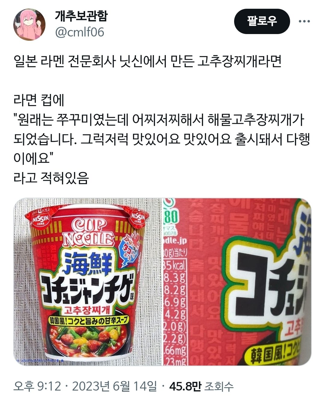 일본 고추장찌개라면에 숨겨진 이스터에그.jpg