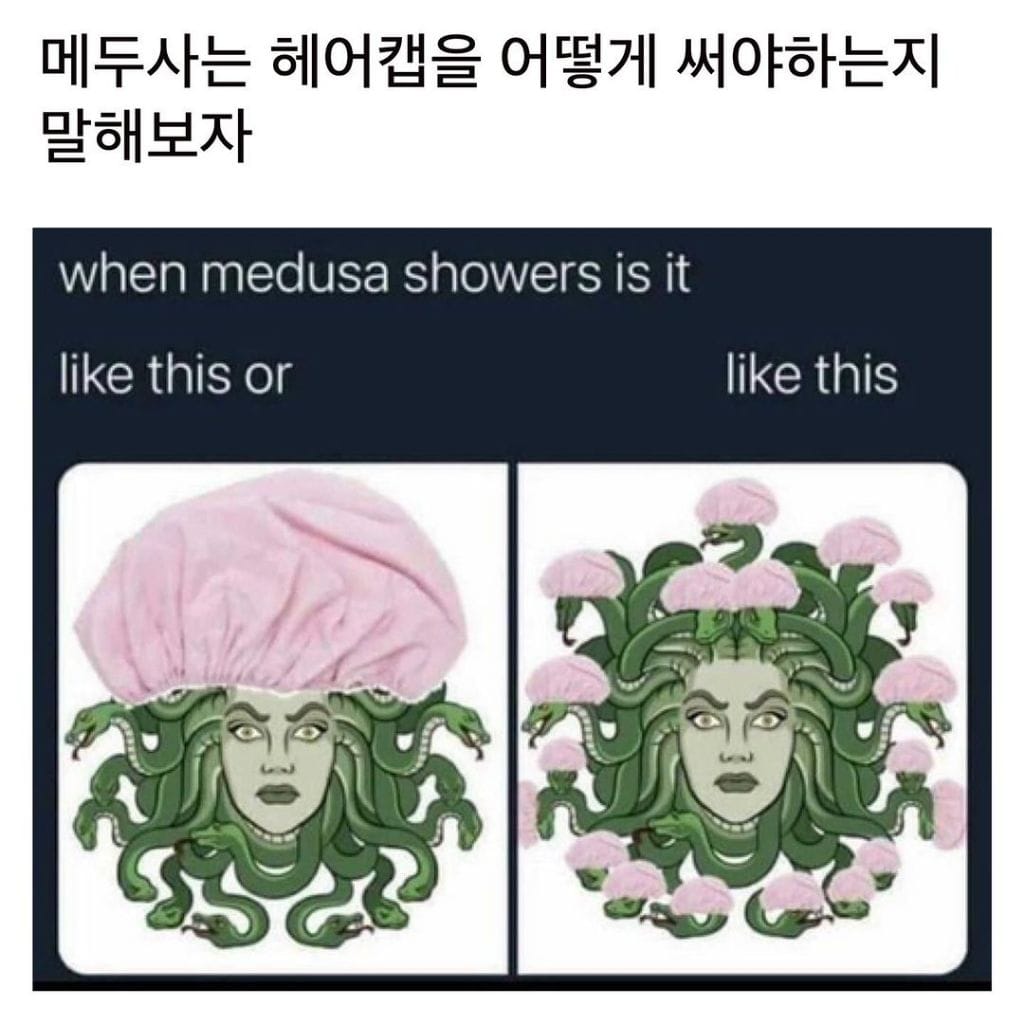 메두사 헤어캡 어떻게 써야하나?