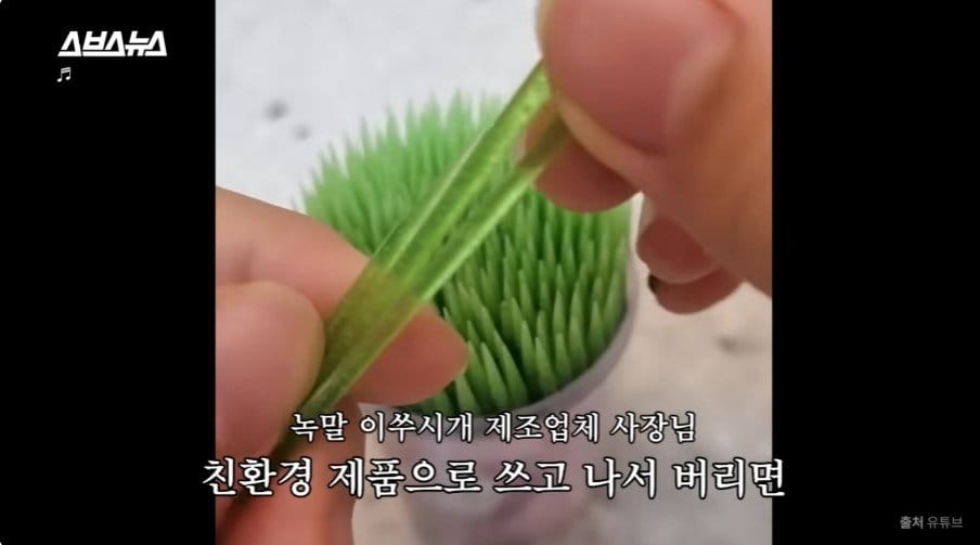 뉴스] 최근 유행이라는 녹말 이쑤시개 튀김을 걱정하는 업체….jpg