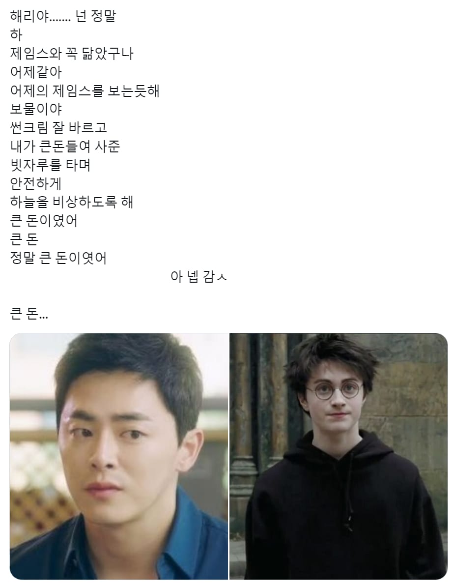 현재 덕후들 사이에서 유행하는 응답하라 해리포터.X