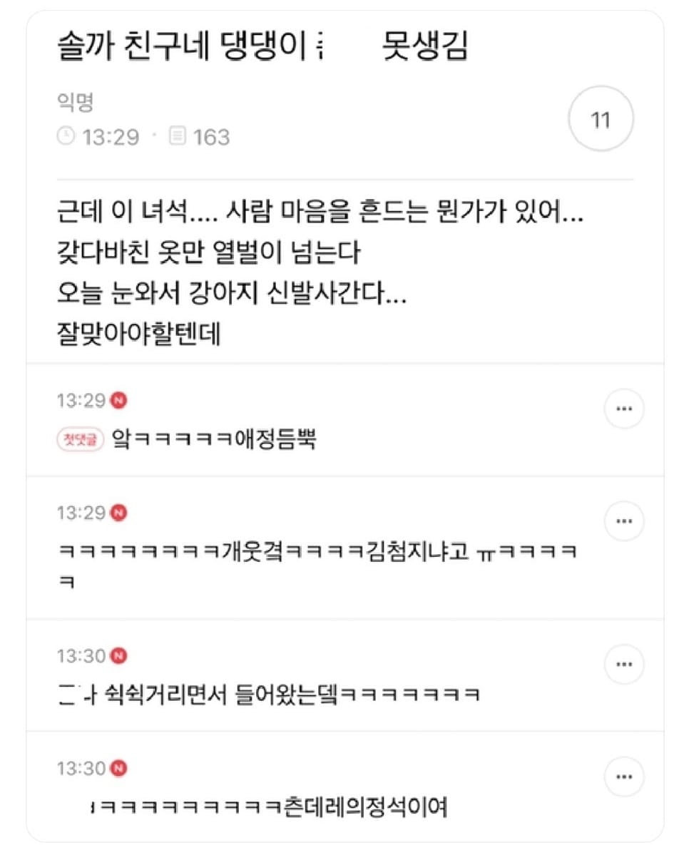 솔까 친구네 댕댕이 못생김