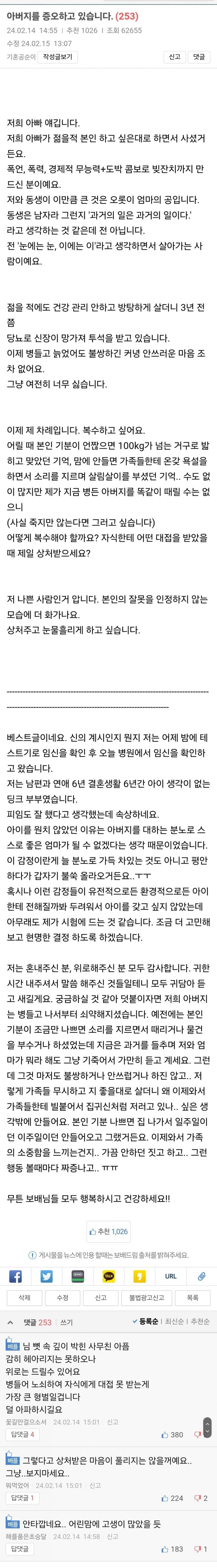 아버지를 증오하고 있습니다