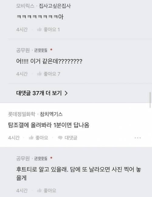 점심시간에 산에서 본 새이름이 궁금했던 공무원