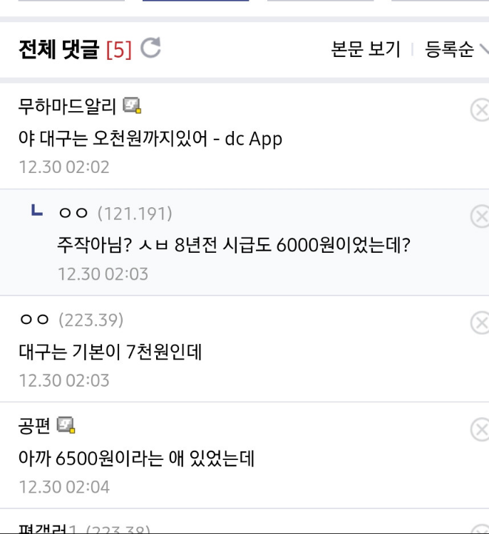 알바 시급이 5,000원도 존재한다는 동네