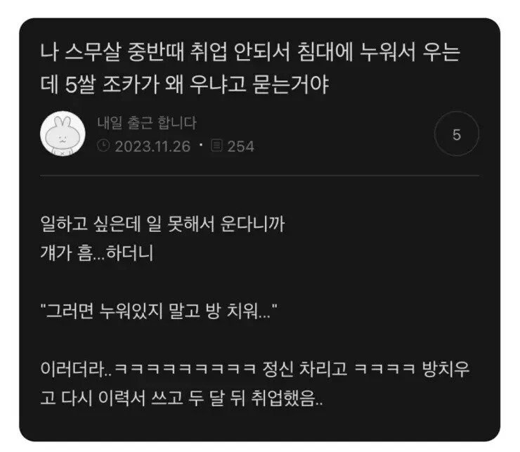 취업 고민 해결하는 5살 조카.jpg