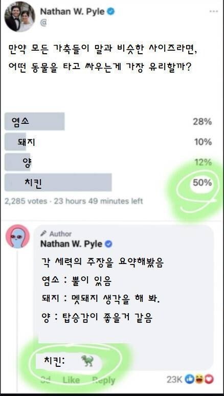 모든 가축들이 말과 비슷한 사이즈가 된다면 뭘타고 싸우는…