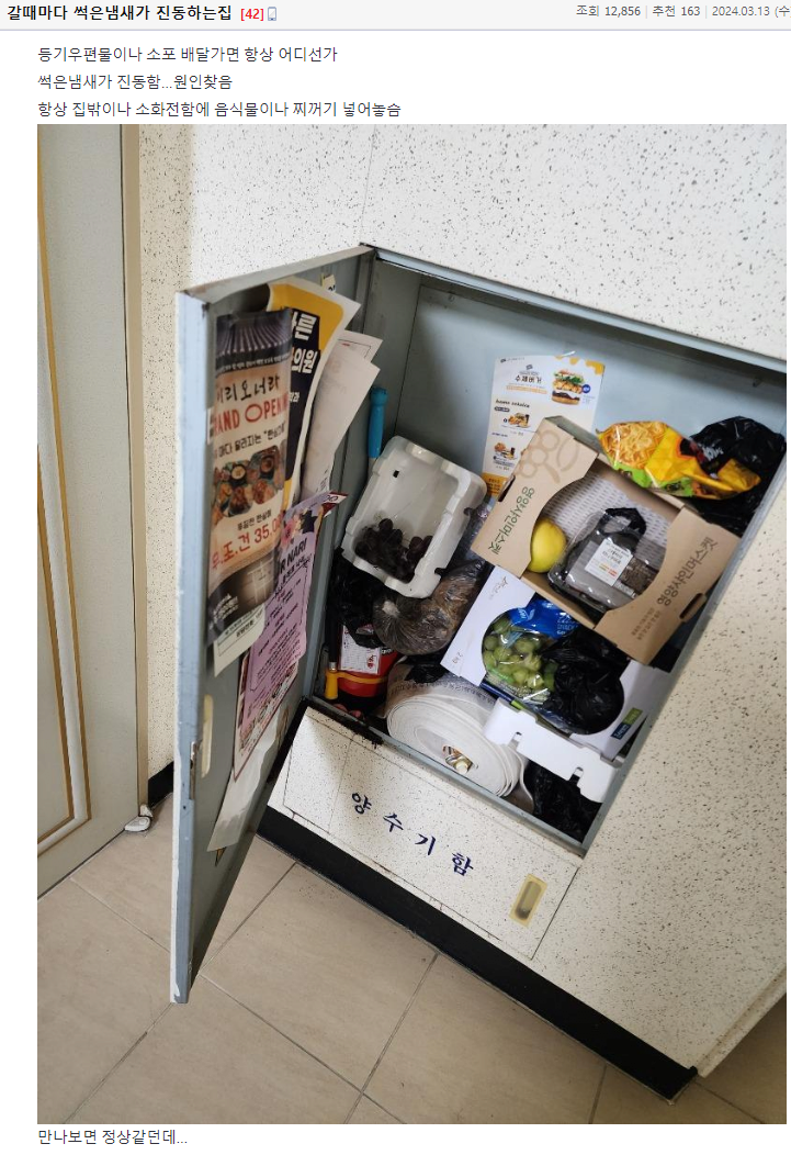 갈 때 마다 썩은냄새가 진동하는 집.jpg