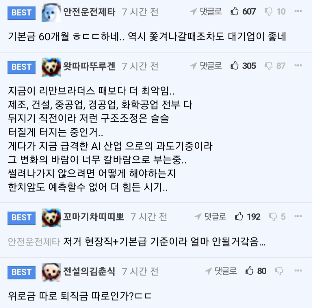 근속 5년차부터 희망퇴직 받는 LG화학 근황 ㄷㄷ