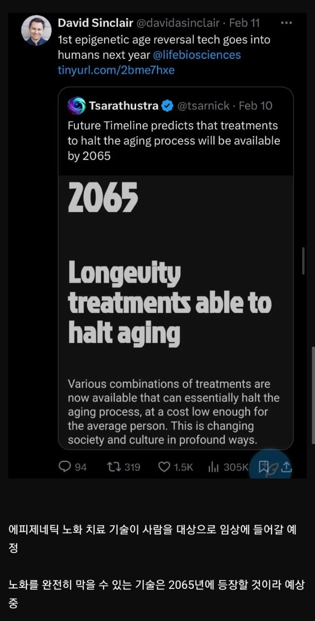 2065년까지 살아 있어야 되는 이유