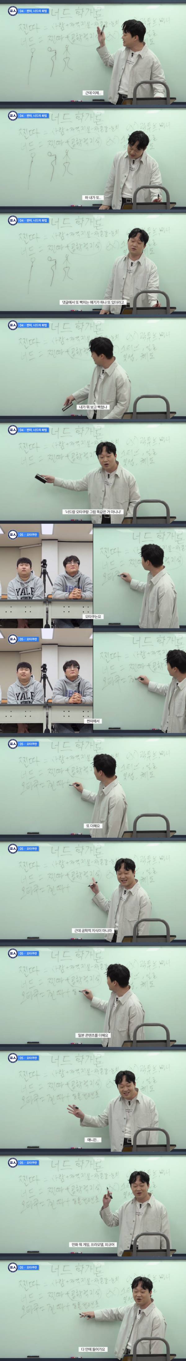 피식대학에서 알려주는너드, 찐따, 오타쿠, 찌질이 구분법