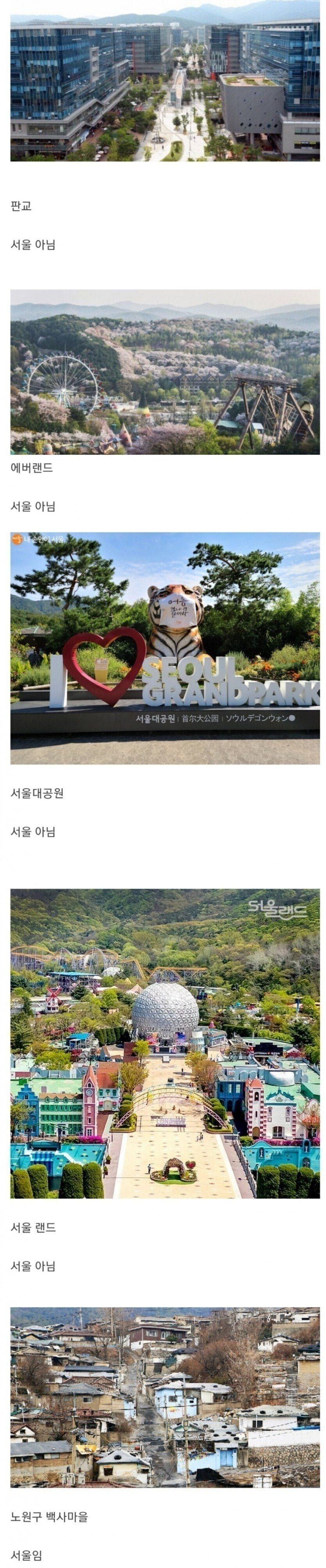 지방 사람들이 처음 알게되면 놀라는 사실