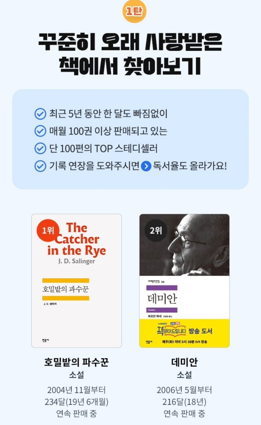 교보문고에서 뽑은 매달 100권 이상 꾸준히 팔리는 책 순위.jp