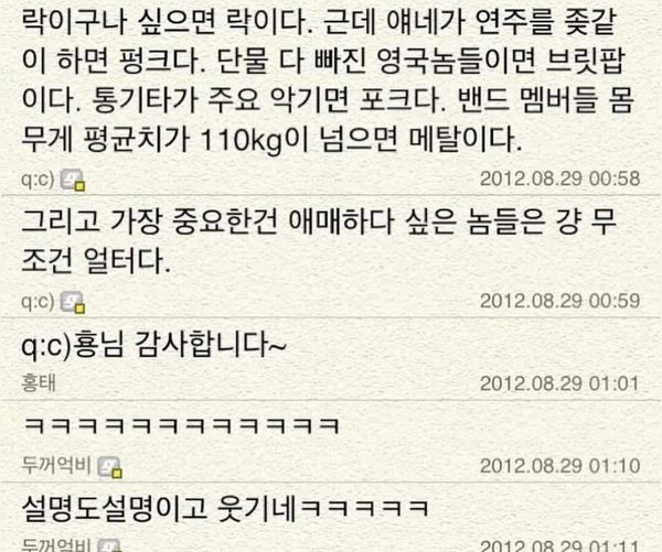 서양 음악장르에 대한 명쾌한 정의