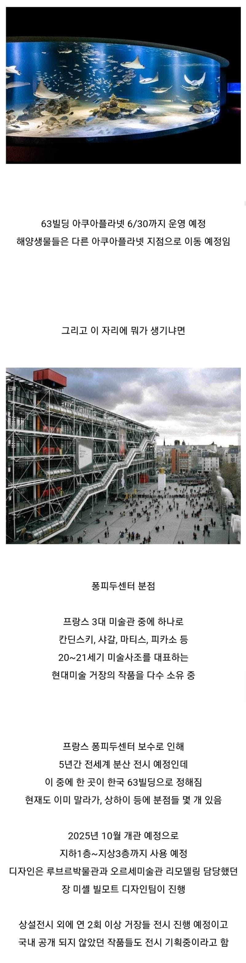 63빌딩 아쿠아리움이 39년만에 문 닫고 생기는 것.jpg