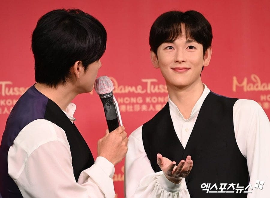 임시완 밀랍인형 공개 행사장 사진