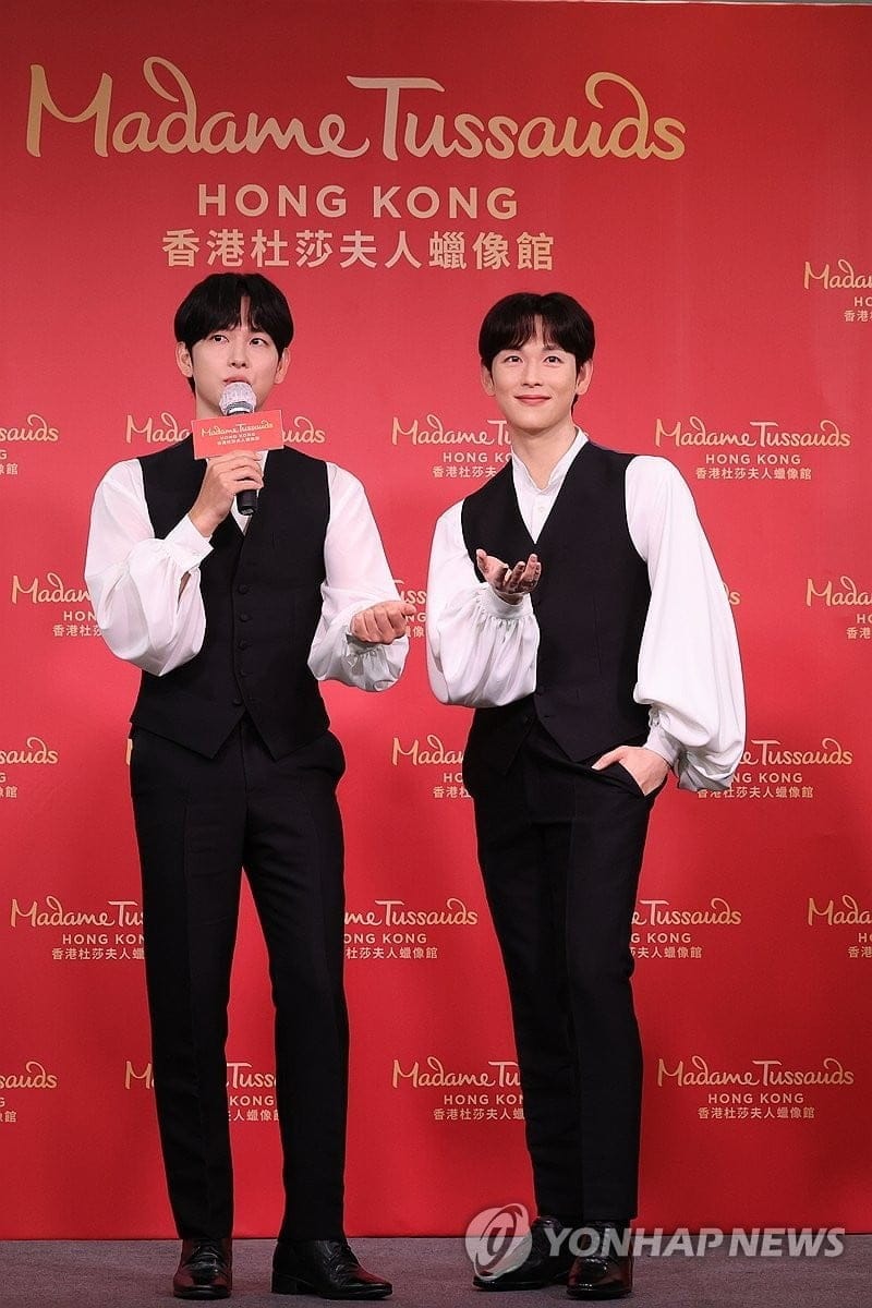 임시완 밀랍인형 공개 행사장 사진
