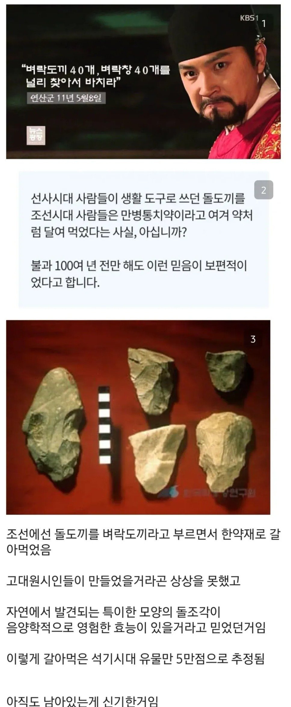 한반도에 주먹도끼가 적게 발견되는 이유.jpg