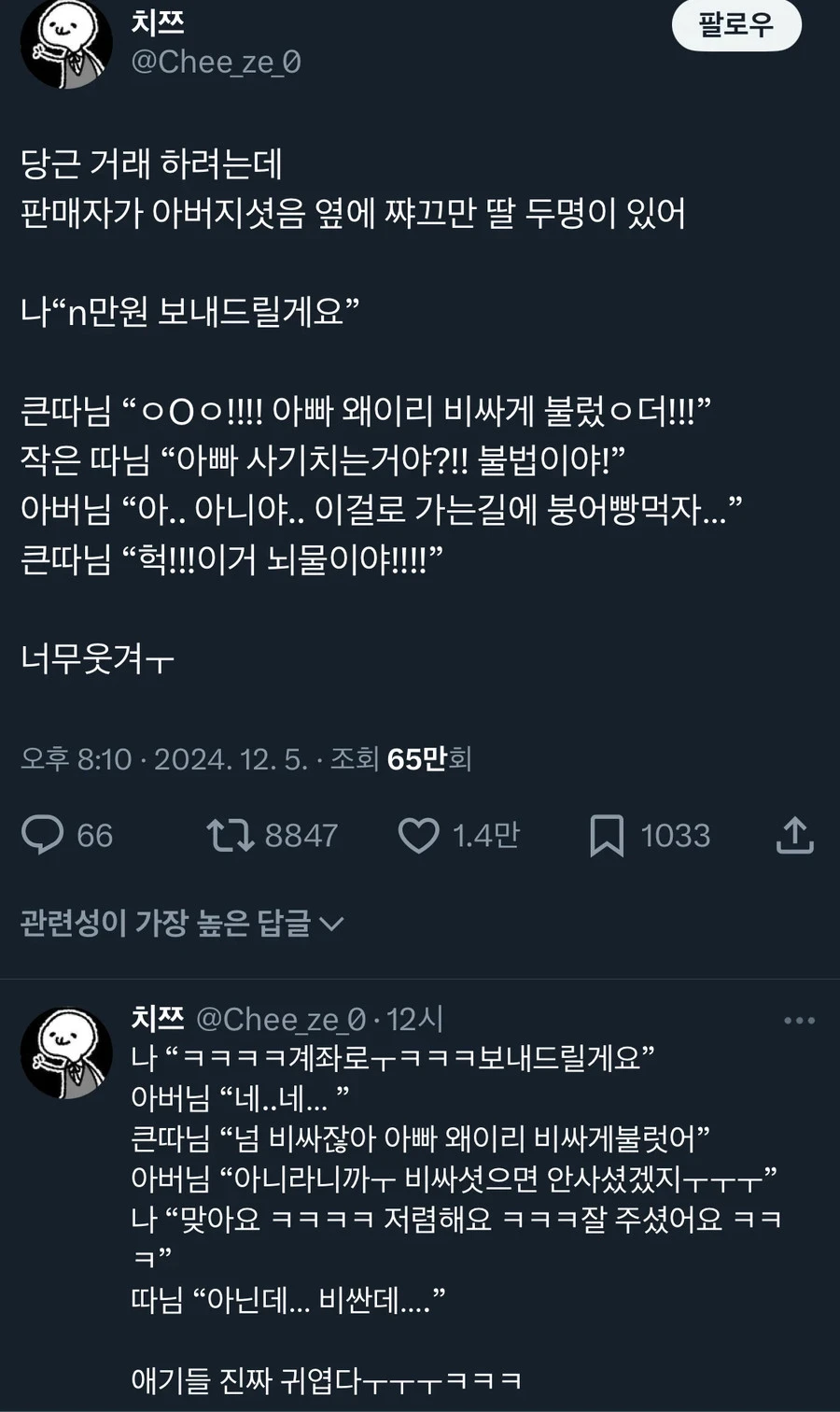 아빠의 사기 행각을 본 딸아이들