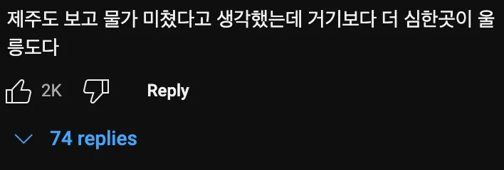 호불호 갈리는 울릉도🏝 물가