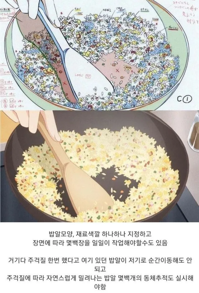 애니메이션 요리장면이 빡센 이유