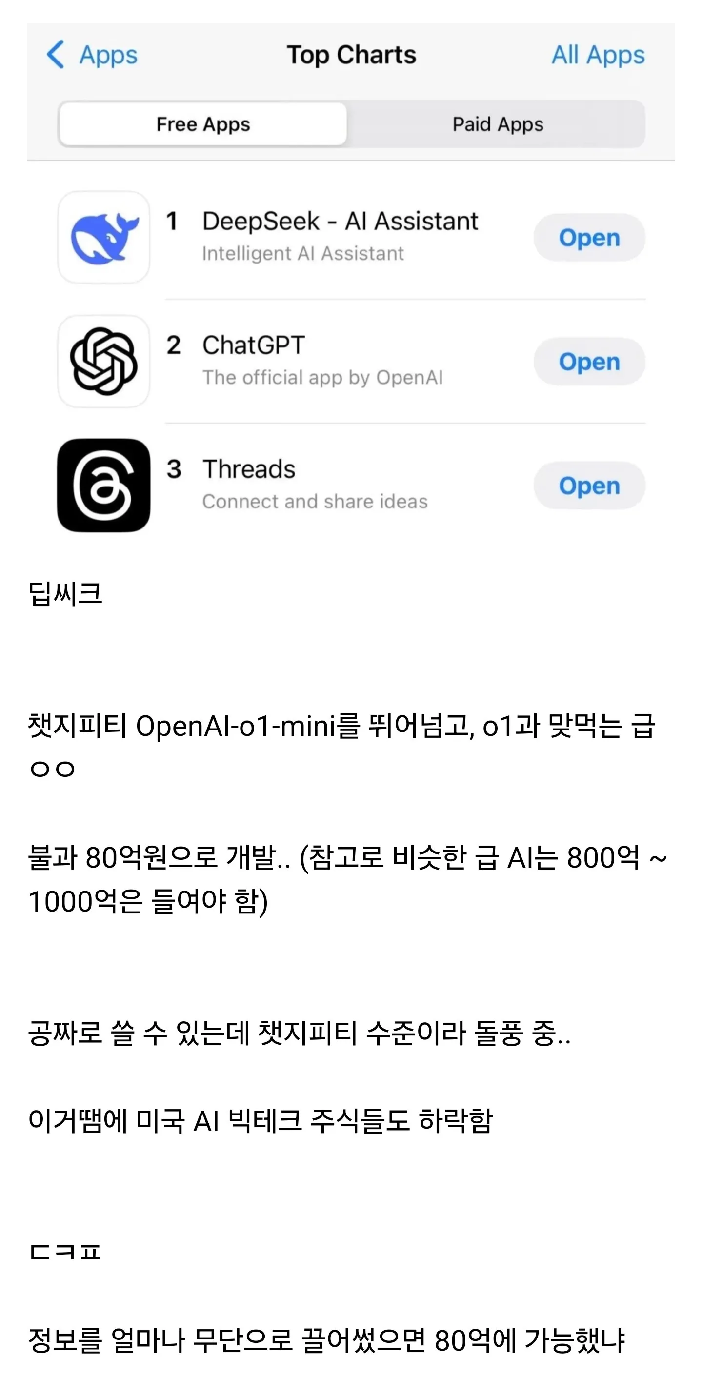 현재 미국에서 충격적인 가성비로 돌풍 일으키고 있는 중국산 AI..