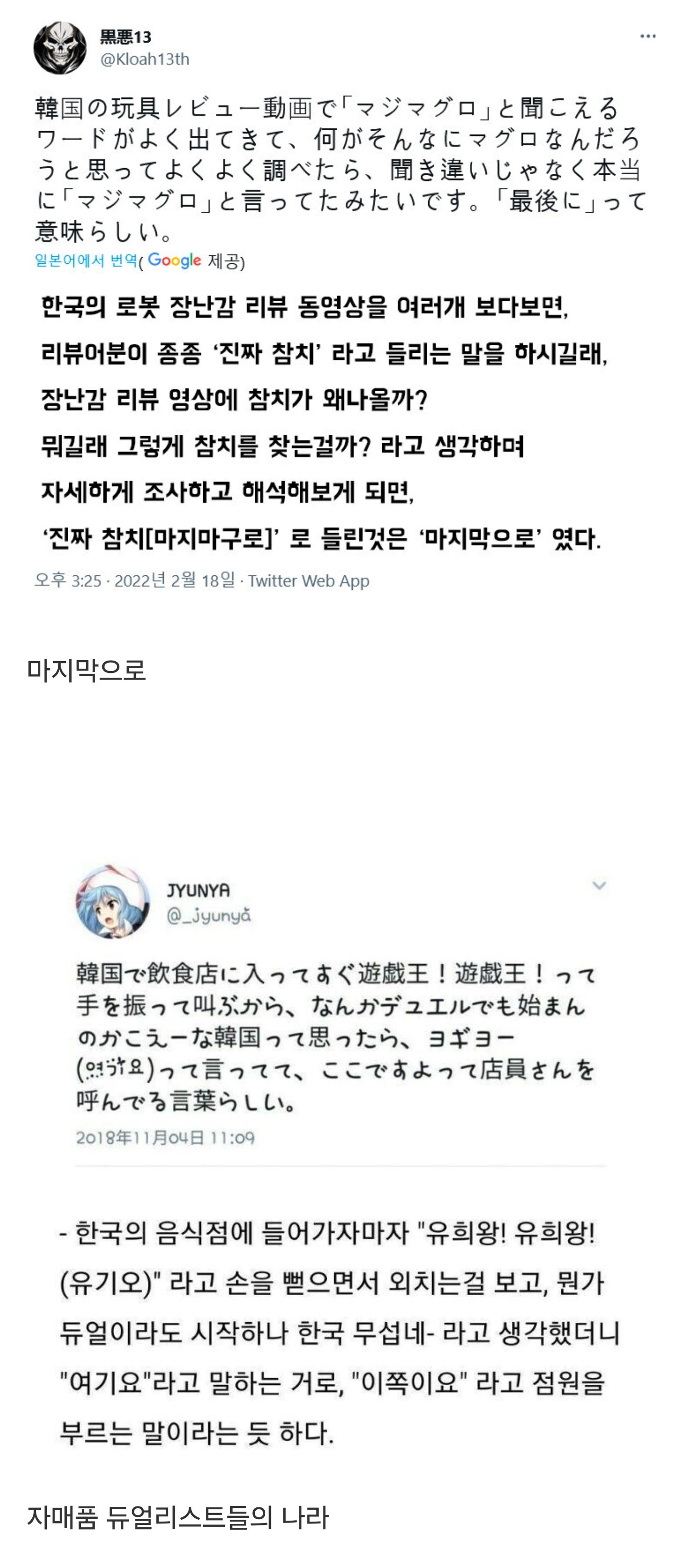 왜 한국 리뷰어들은 참치 좋아 하는지 의문인 일본인.jpg