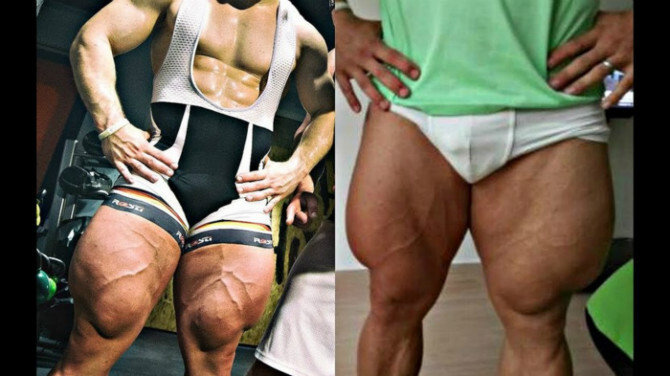 싸이클 선수의 허벅지