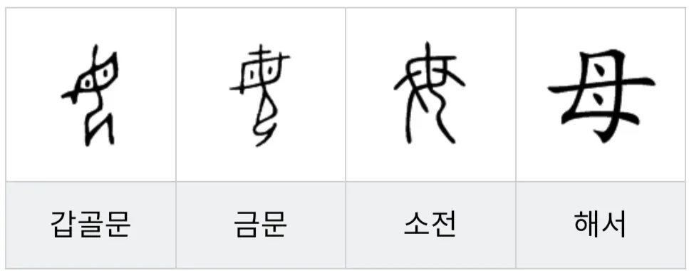 母와 女의 차이